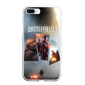 Чехол для iPhone 7Plus/8 Plus матовый с принтом Battlefield 1 , Силикон | Область печати: задняя сторона чехла, без боковых панелей | battlefield | батла | батлфилд