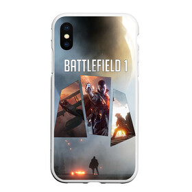Чехол для iPhone XS Max матовый с принтом Battlefield 1 , Силикон | Область печати: задняя сторона чехла, без боковых панелей | Тематика изображения на принте: battlefield | батла | батлфилд