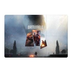 Магнитный плакат 3Х2 с принтом Battlefield 1 , Полимерный материал с магнитным слоем | 6 деталей размером 9*9 см | battlefield | батла | батлфилд