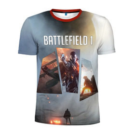 Мужская футболка 3D спортивная с принтом Battlefield 1 , 100% полиэстер с улучшенными характеристиками | приталенный силуэт, круглая горловина, широкие плечи, сужается к линии бедра | battlefield | батла | батлфилд
