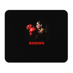 Коврик прямоугольный с принтом BOXING , натуральный каучук | размер 230 х 185 мм; запечатка лицевой стороны | Тематика изображения на принте: бокс. box | боксёр | боксёрские перчатки | единоборства | спорт