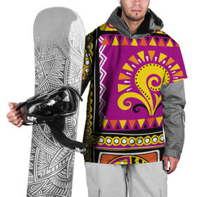 Накидка на куртку 3D с принтом Африка , 100% полиэстер |  | Тематика изображения на принте: орнамент | цветной | этнический | этно | яркий