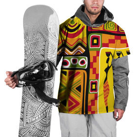 Накидка на куртку 3D с принтом Африка , 100% полиэстер |  | Тематика изображения на принте: орнамент | этнический | этно | яркий