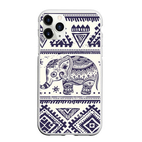 Чехол для iPhone 11 Pro матовый с принтом Африка , Силикон |  | орнамент | слон | этно