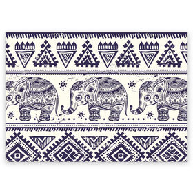 Поздравительная открытка с принтом Африка , 100% бумага | плотность бумаги 280 г/м2, матовая, на обратной стороне линовка и место для марки
 | орнамент | слон | этно