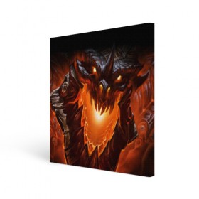 Холст квадратный с принтом Огнедышащий дракон , 100% ПВХ |  | дракон | змей | монстр | огонь | пасть | пламя | прикольные картинки