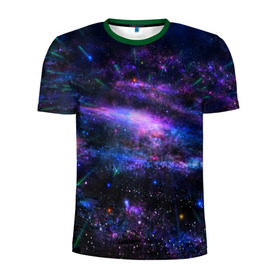 Мужская футболка 3D спортивная с принтом Вселенная , 100% полиэстер с улучшенными характеристиками | приталенный силуэт, круглая горловина, широкие плечи, сужается к линии бедра | 3д | вселенная | гравитация | звезда | космос | новая