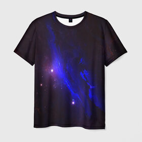 Мужская футболка 3D с принтом Вселенная , 100% полиэфир | прямой крой, круглый вырез горловины, длина до линии бедер | 3д | вселенная | гравитация | звезда | космос | новая