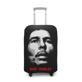 Чехол для чемодана 3D с принтом Боб Марли , 86% полиэфир, 14% спандекс | двустороннее нанесение принта, прорези для ручек и колес | bob marley | боб марли | музыка | регги | ямайка