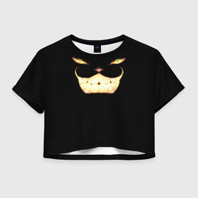 Женская футболка 3D укороченная с принтом Чеширский кот , 100% полиэстер | круглая горловина, длина футболки до линии талии, рукава с отворотами | кот | кошка