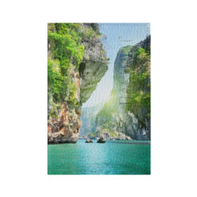 Обложка для паспорта матовая кожа с принтом Таиланд 2 , натуральная матовая кожа | размер 19,3 х 13,7 см; прозрачные пластиковые крепления | 