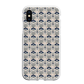 Чехол для iPhone XS Max матовый с принтом Енот , Силикон | Область печати: задняя сторона чехла, без боковых панелей | енот | животные