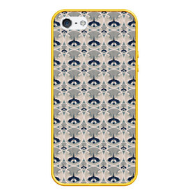 Чехол для iPhone 5/5S матовый с принтом Енот , Силикон | Область печати: задняя сторона чехла, без боковых панелей | енот | животные