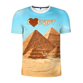 Мужская футболка 3D спортивная с принтом Egypt , 100% полиэстер с улучшенными характеристиками | приталенный силуэт, круглая горловина, широкие плечи, сужается к линии бедра | египет | заграница | отдых | отпуск | пирамиды | турист