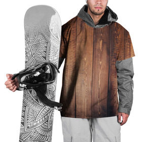 Накидка на куртку 3D с принтом паркет , 100% полиэстер |  | бревна | дерево | доски | паркет | пол