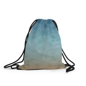 Рюкзак-мешок 3D с принтом Ромбы , 100% полиэстер | плотность ткани — 200 г/м2, размер — 35 х 45 см; лямки — толстые шнурки, застежка на шнуровке, без карманов и подкладки | geometria | геометрия | градиент | узоры