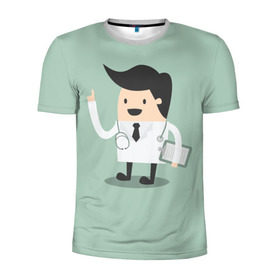 Мужская футболка 3D спортивная с принтом Доктор , 100% полиэстер с улучшенными характеристиками | приталенный силуэт, круглая горловина, широкие плечи, сужается к линии бедра | Тематика изображения на принте: doctor | house md | md | врач | дантист | доктор | мед работник | медецина | медик | хирург
