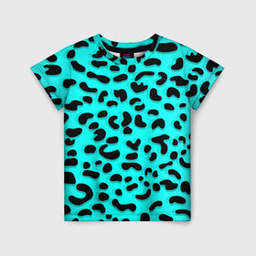 Детская футболка 3D с принтом Леопард , 100% гипоаллергенный полиэфир | прямой крой, круглый вырез горловины, длина до линии бедер, чуть спущенное плечо, ткань немного тянется | Тематика изображения на принте: sea | summer | африка | вода | джунгли | зебра | леопард | лето | море | океан | пляж | полосы | принт | тигр