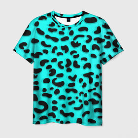 Мужская футболка 3D с принтом Леопард , 100% полиэфир | прямой крой, круглый вырез горловины, длина до линии бедер | Тематика изображения на принте: sea | summer | африка | вода | джунгли | зебра | леопард | лето | море | океан | пляж | полосы | принт | тигр