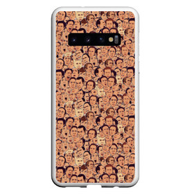 Чехол для Samsung Galaxy S10 с принтом Николас Кейдж , Силикон | Область печати: задняя сторона чехла, без боковых панелей | Тематика изображения на принте: актер | арт | лица | николас кейдж