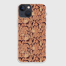 Чехол для iPhone 13 mini с принтом Николас Кейдж ,  |  | Тематика изображения на принте: актер | арт | лица | николас кейдж