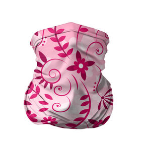 Бандана-труба 3D с принтом Розовые цветы , 100% полиэстер, ткань с особыми свойствами — Activecool | плотность 150‒180 г/м2; хорошо тянется, но сохраняет форму | арт | розовый | цветы