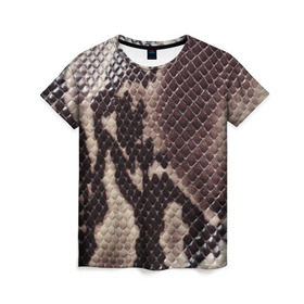 Женская футболка 3D с принтом Карибский удав , 100% полиэфир ( синтетическое хлопкоподобное полотно) | прямой крой, круглый вырез горловины, длина до линии бедер | змея | камуфляж | карибы | новинки | текстура