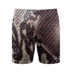 Мужские шорты 3D спортивные с принтом Карибский удав ,  |  | змея | камуфляж | карибы | новинки | текстура