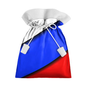 Подарочный 3D мешок с принтом Российский флаг , 100% полиэстер | Размер: 29*39 см | косой | наклонный | триколор