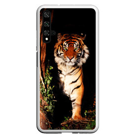 Чехол для Honor 20 с принтом Тигр , Силикон | Область печати: задняя сторона чехла, без боковых панелей | дикая кошка | лес | природа | тигр | хищник