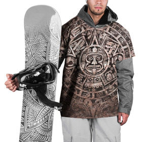 Накидка на куртку 3D с принтом Народ Майя , 100% полиэстер |  | Тематика изображения на принте: декор | древний | дух | монстр | символ | существо | текстуры индийские | украшения | элемент