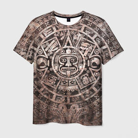Мужская футболка 3D с принтом Народ Майя , 100% полиэфир | прямой крой, круглый вырез горловины, длина до линии бедер | декор | древний | дух | монстр | символ | существо | текстуры индийские | украшения | элемент