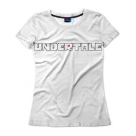 Женская футболка 3D с принтом Undertale , 100% полиэфир ( синтетическое хлопкоподобное полотно) | прямой крой, круглый вырез горловины, длина до линии бедер | 