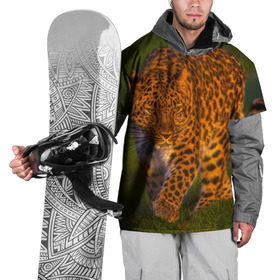 Накидка на куртку 3D с принтом Дальневосточный леопард , 100% полиэстер |  | 
