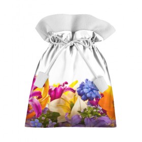 Подарочный 3D мешок с принтом Среди цветов , 100% полиэстер | Размер: 29*39 см | аромат | букет | вазон | великолепие | краски | красота | куст | луг | полевые цветы | полянка | природа | растения | украшение | фауна | цветник | цветы
