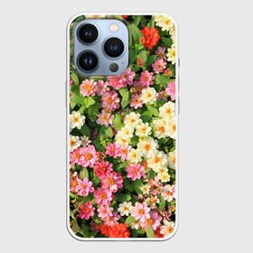 Чехол для iPhone 13 Pro с принтом Весеннее настроение ,  |  | Тематика изображения на принте: аромат | букет | вазон | великолепие | краски | красота | куст | луг | полевые цветы | полянка | природа | растения | розы | ромашки | тюльпаны | украшение | фауна | цветник | цветок | цветочек | цветы