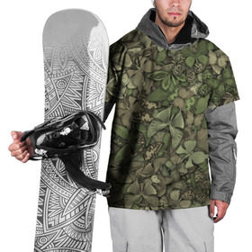 Накидка на куртку 3D с принтом Камуфляж с бабочками , 100% полиэстер |  | Тематика изображения на принте: camo | камо | насекомые