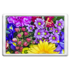 Магнит 45*70 с принтом Роскошные цветы , Пластик | Размер: 78*52 мм; Размер печати: 70*45 | аромат | астры | букет | вазон | великолепие | гвоздики | гиацинт | гортензия | калла | краски | красота | куст | лилия | орхидея | пион | подсолнух | полевые цветы | природа | растения | розы | ромашки