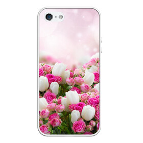Чехол для iPhone 5/5S матовый с принтом Нежные розы , Силикон | Область печати: задняя сторона чехла, без боковых панелей | аромат | букет | вазон | великолепие | краски | красота | куст | нежность | природа | растения | розы | украшение | фауна | цветник | цветы