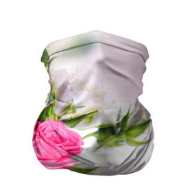 Бандана-труба 3D с принтом Алые розы , 100% полиэстер, ткань с особыми свойствами — Activecool | плотность 150‒180 г/м2; хорошо тянется, но сохраняет форму | аромат | букет | вазон | великолепие | краски | красота | куст | нежность | природа | растения | розы | украшение | фауна | цветник | цветы