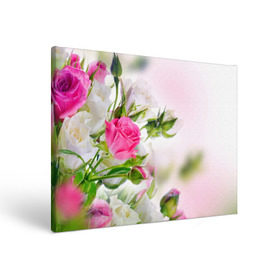 Холст прямоугольный с принтом Алые розы , 100% ПВХ |  | Тематика изображения на принте: аромат | букет | вазон | великолепие | краски | красота | куст | нежность | природа | растения | розы | украшение | фауна | цветник | цветы