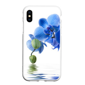 Чехол для iPhone XS Max матовый с принтом Веточка орхидеи , Силикон | Область печати: задняя сторона чехла, без боковых панелей | ветка | красота | нежность | орхидея | природа | растение | фауна | цветок | цветы