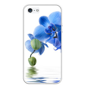 Чехол для iPhone 5/5S матовый с принтом Веточка орхидеи , Силикон | Область печати: задняя сторона чехла, без боковых панелей | ветка | красота | нежность | орхидея | природа | растение | фауна | цветок | цветы