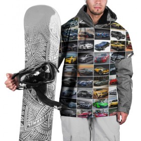 Накидка на куртку 3D с принтом Крутые тачки (1) , 100% полиэстер |  | Тематика изображения на принте: 