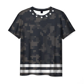 Мужская футболка 3D с принтом Camouflage , 100% полиэфир | прямой крой, круглый вырез горловины, длина до линии бедер | Тематика изображения на принте: 