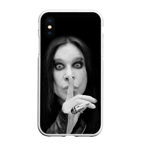 Чехол для iPhone XS Max матовый с принтом Ozzy Osbourne , Силикон | Область печати: задняя сторона чехла, без боковых панелей | rock | знаменитость | оззи осборн | рок | рок группа | рок звезда | рок музыка