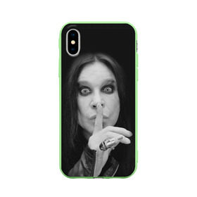 Чехол для Apple iPhone X силиконовый матовый с принтом Ozzy Osbourne , Силикон | Печать на задней стороне чехла, без боковой панели | rock | знаменитость | оззи осборн | рок | рок группа | рок звезда | рок музыка