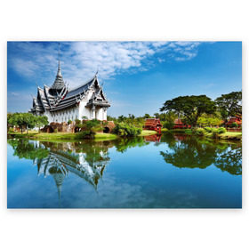 Поздравительная открытка с принтом Таиланд , 100% бумага | плотность бумаги 280 г/м2, матовая, на обратной стороне линовка и место для марки
 | asia | bangkok | thailand | азия | бангкок | жара | змеи | крокодилы | море | обезьяны | океан | острова | отдых | отпуск | пляжи | проституция | рай | спорт | таиланд | тай | трансвеститы | туризм