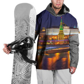 Накидка на куртку 3D с принтом Москва (Кремль) , 100% полиэстер |  | moscow | russia | кремль | москва | столица