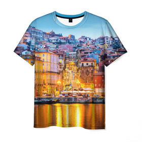 Мужская футболка 3D с принтом Португалия , 100% полиэфир | прямой крой, круглый вырез горловины, длина до линии бедер | Тематика изображения на принте: europe | lisbon | portugal | европа | ес | загар | каникулы | купание | лиссабон | море | отдых | отпуск | пляж | португалия | туризм